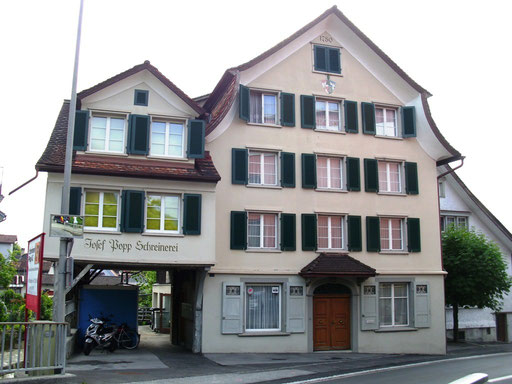 Das Schreinerei-Popp-Haus im Städtli Altstätten